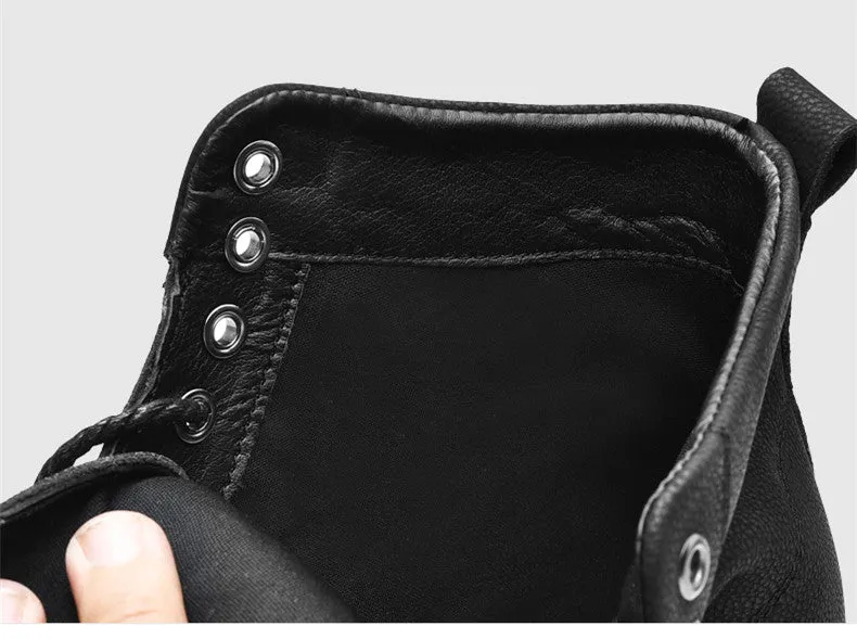 Men's Winter Warm Genuine Leather Boots