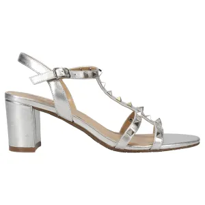 Midge Metallic Studded Slingback Sandals