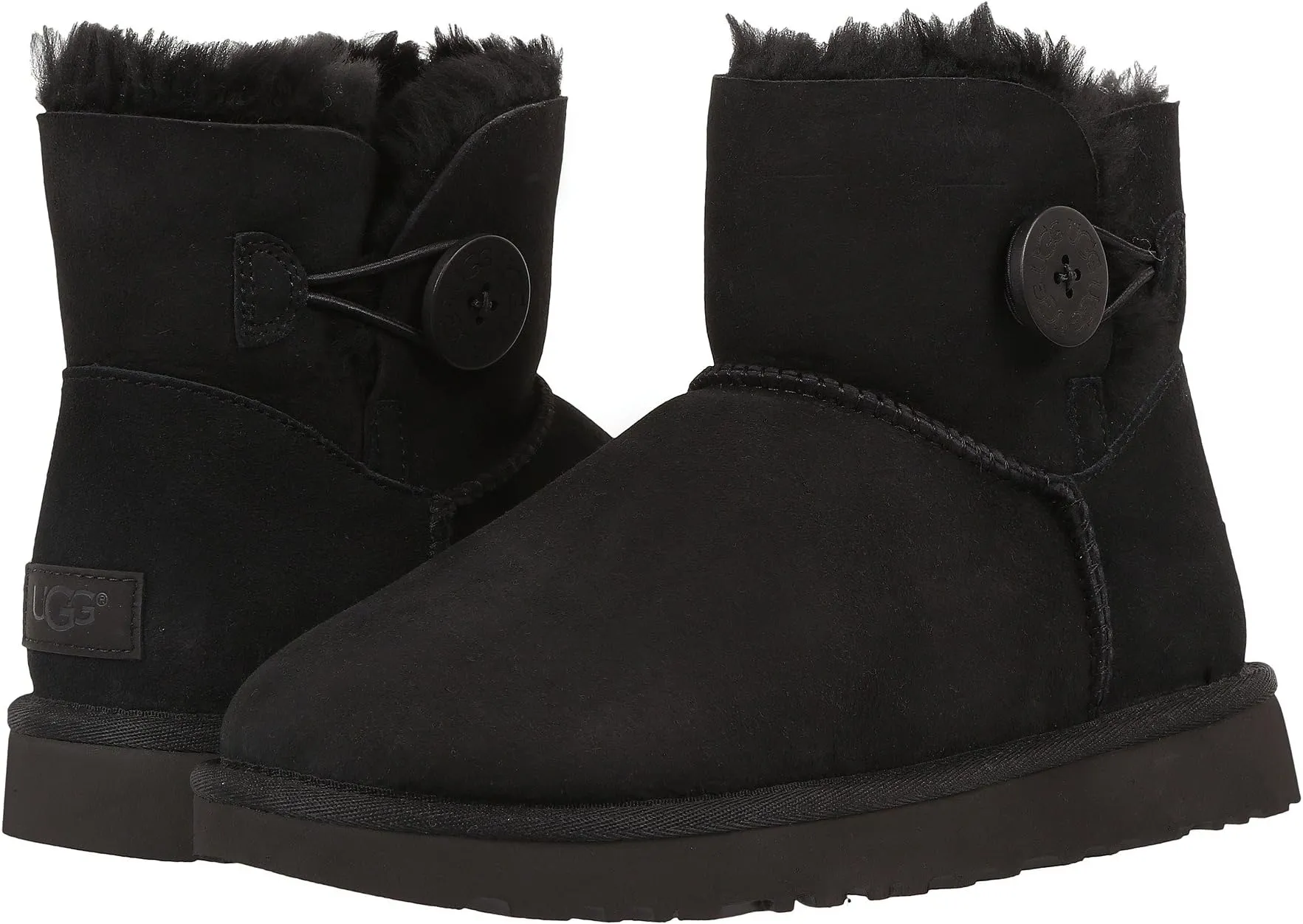 Mini Bailey Button II UGG Boots, black