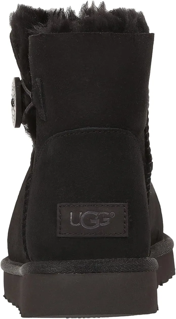 Mini Bailey Button II UGG Boots, black