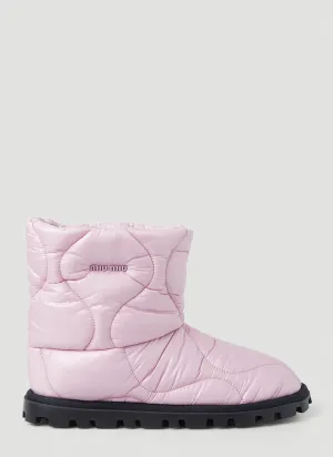 Miu Miu Quilted Ankle Boots