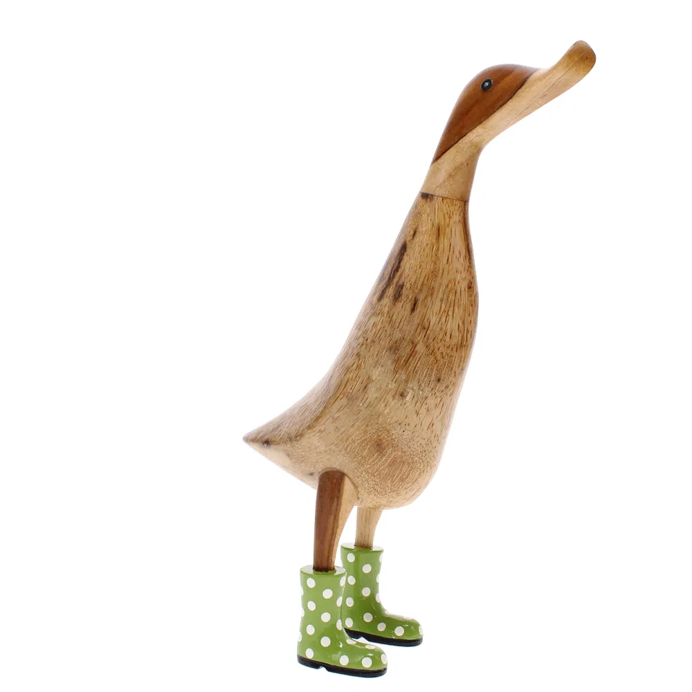 Natural Welly Ducklet, Spotty Wellies