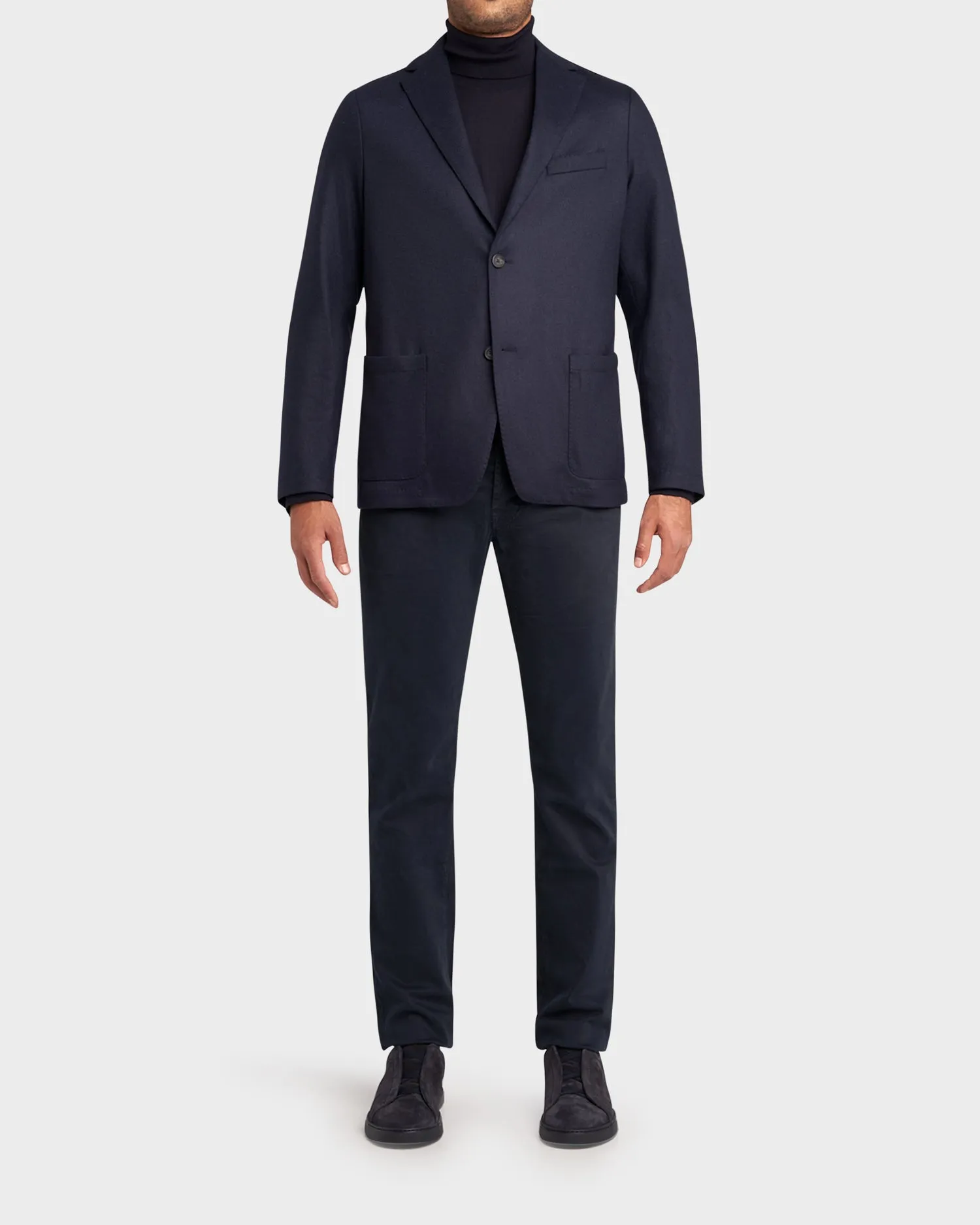Navy Cashmere Jersey Sports Jacket