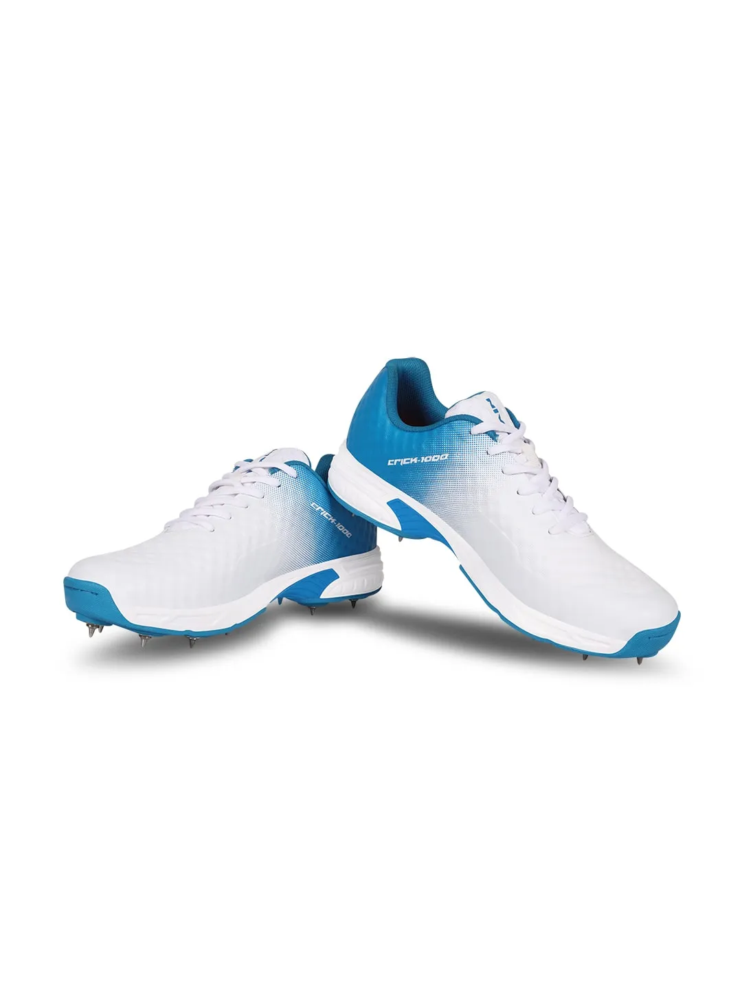 NIVIA crick-1000 (Bowling) Cricket Shoes for Men (Aster Blue/White)