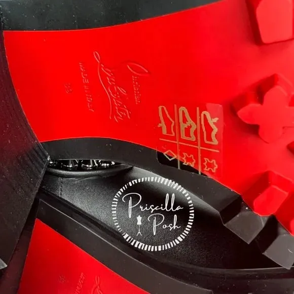 NWB Christian Louboutin Capahutta 70 Spiked Leather Chelsea Boots Size 39