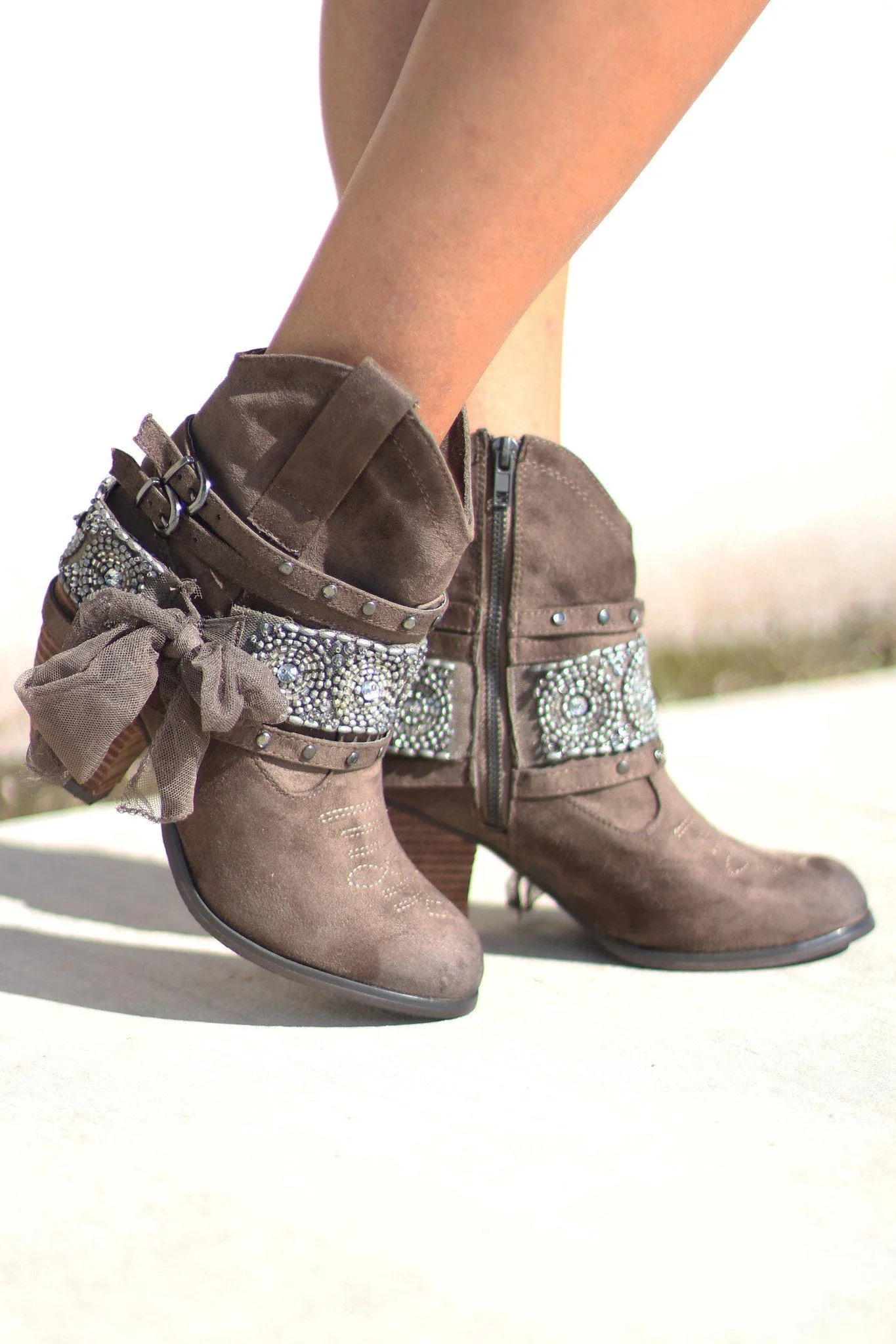 Olive Work N Twerk Booties
