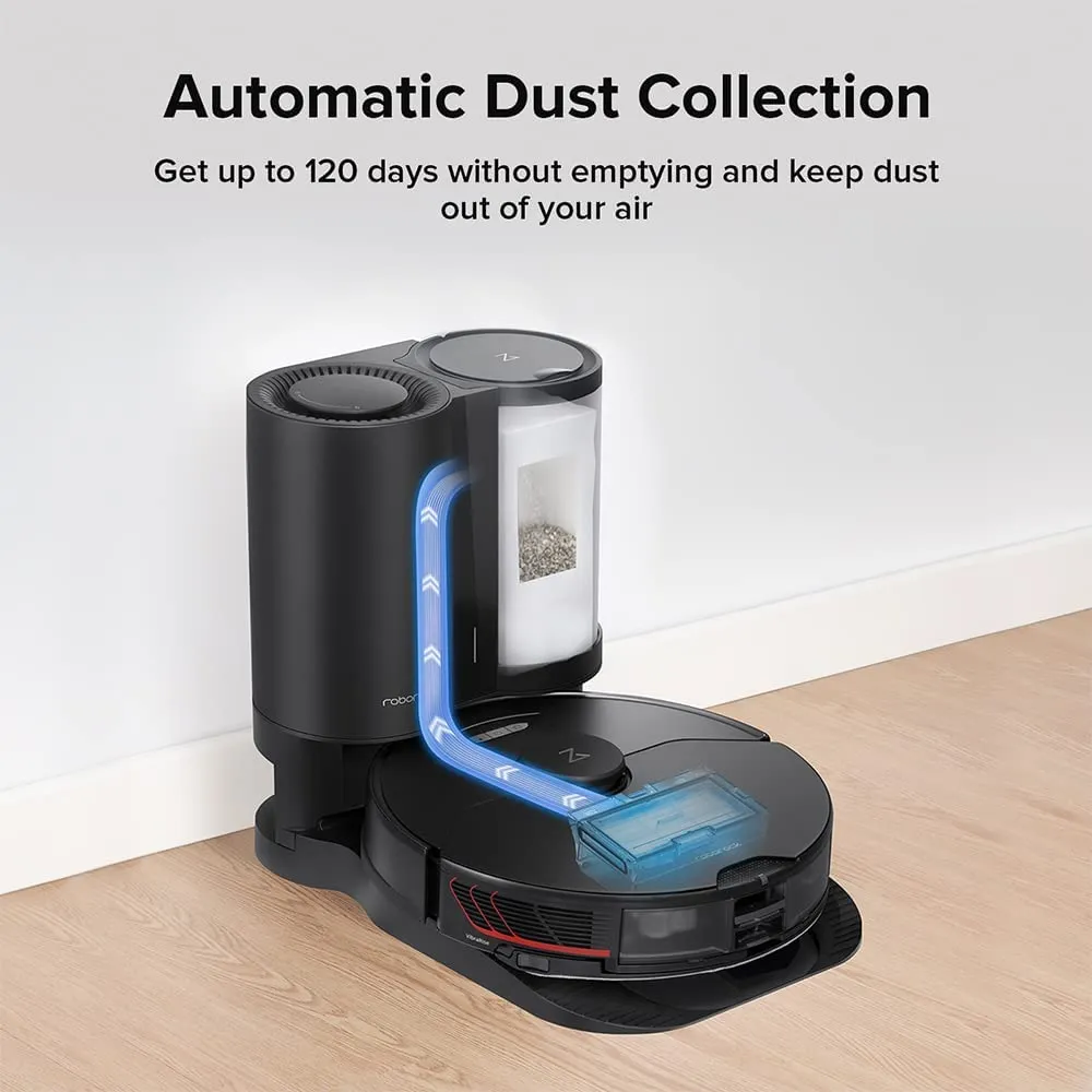 Pre Order Roborock S7 MaxV Plus Robot Vacuum and Sonic Mop with Auto-Empty Dock - Black