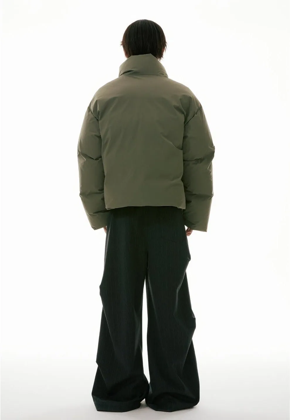 Puffer Jacket with Stand Collar