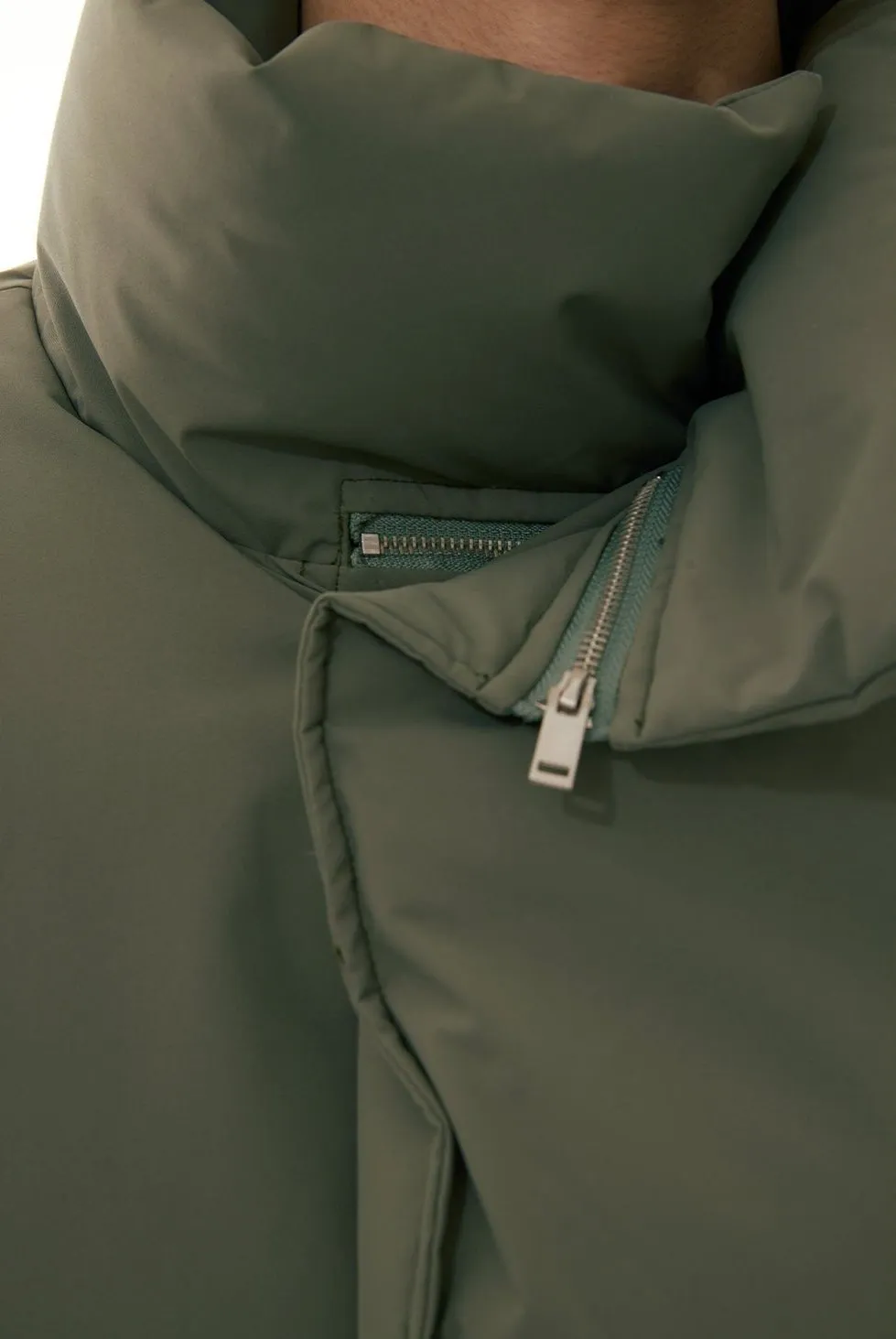 Puffer Jacket with Stand Collar