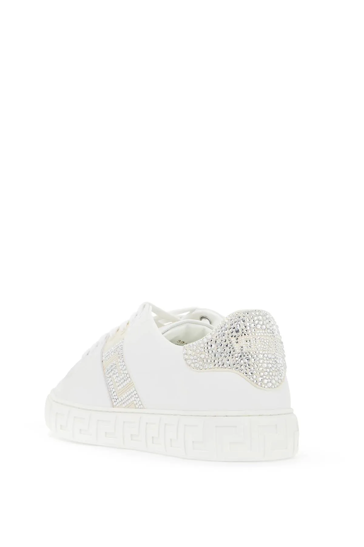 "greca crystal sneakers 1013568 1A11545 WHITE IVORY
