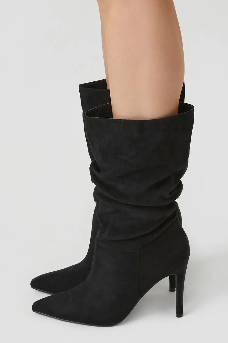 Ruched Stiletto Boots