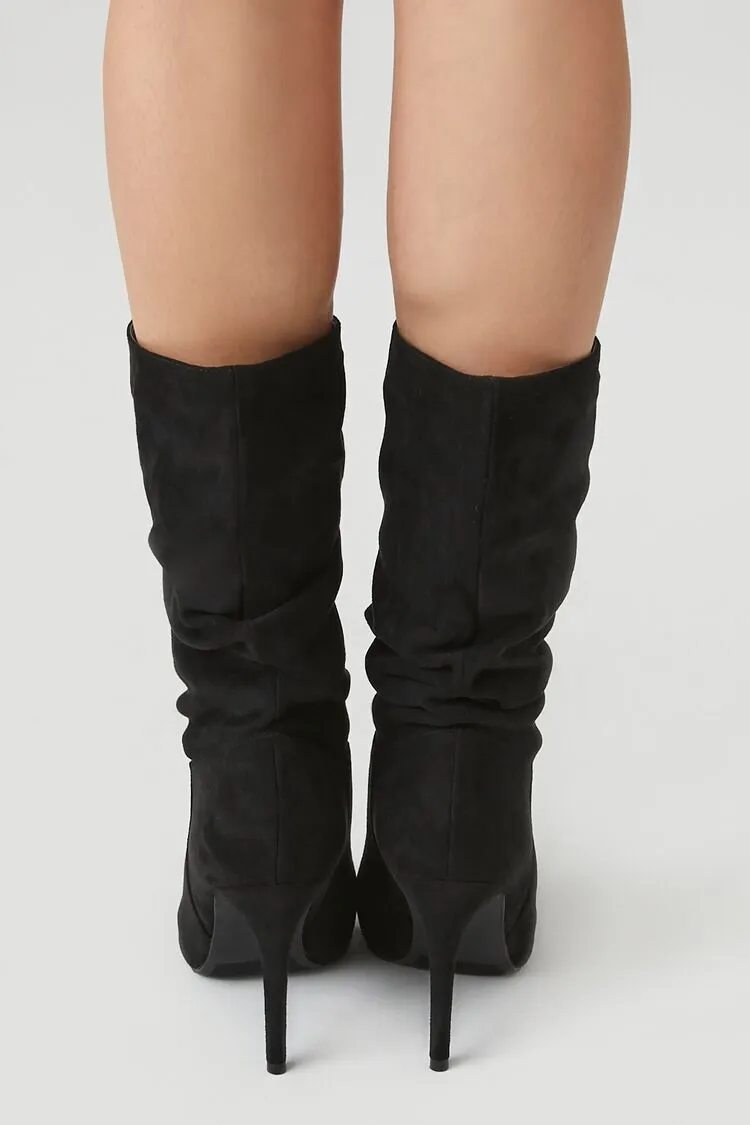 Ruched Stiletto Boots