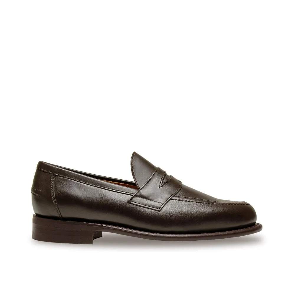Sanders & Sanders Clive Dk.Brown Leather Penny Loafer