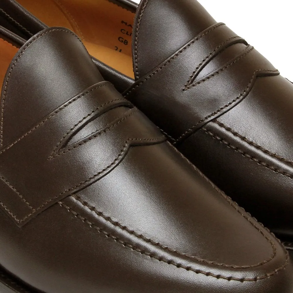 Sanders & Sanders Clive Dk.Brown Leather Penny Loafer
