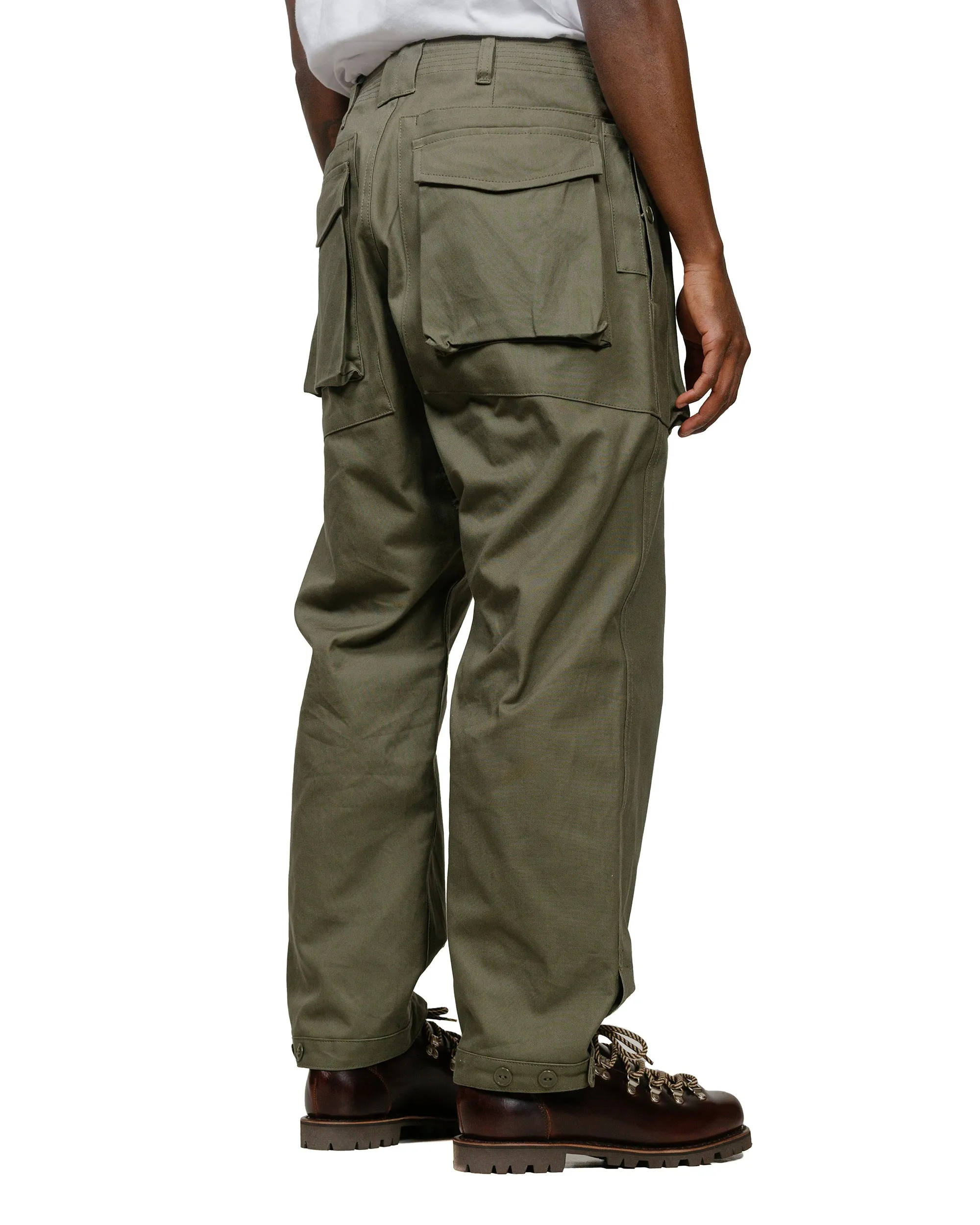 Sassafras Digs Crew Pants 4/5 Duck Canvas Olive
