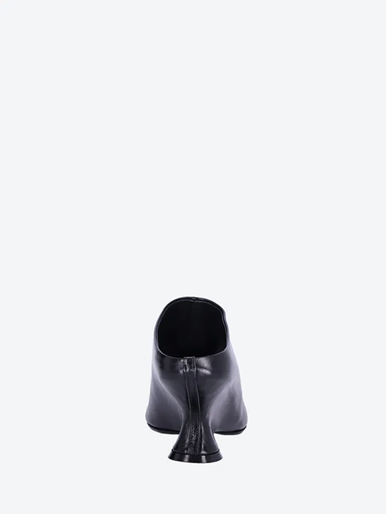 Shoes black leather