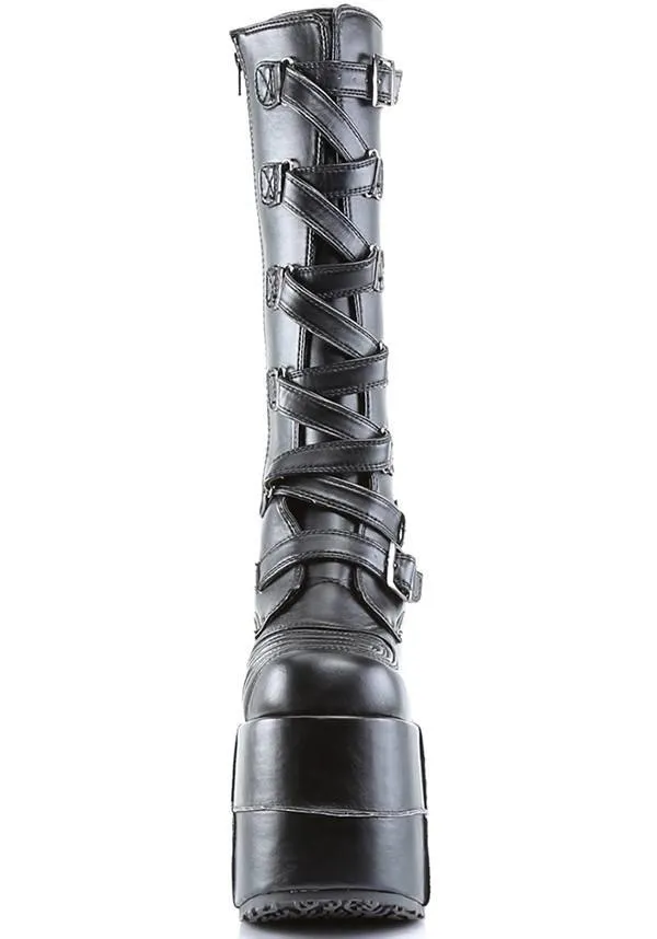 STACK-308 [Black] | PLATFORM BOOTS [PREORDER]