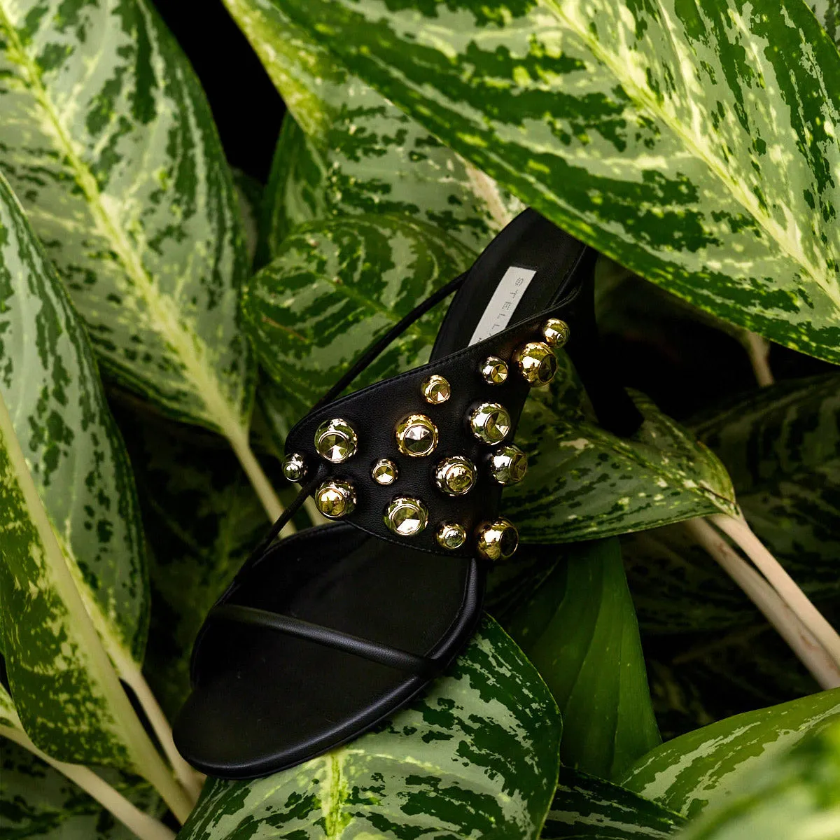 Stella Lace Up Stud Mules 80