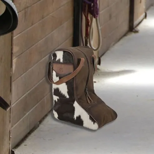 STS Cowhide Full Grain Leather Boot Bag