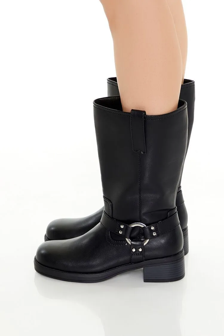 Studded Block Heel Boots