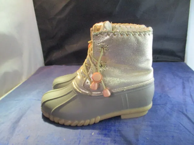 Used Olivia Miller Girls Duck Boots Youth Size 1
