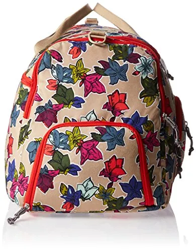 Vera Bradley Lighten Up Ultimate Gym Bag, Falling Flowers Neutral