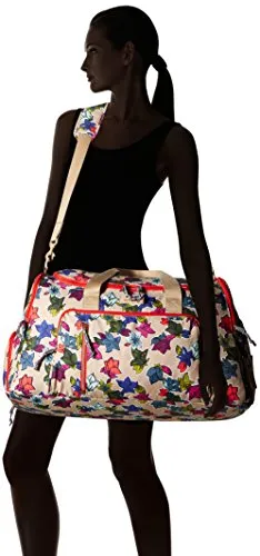 Vera Bradley Lighten Up Ultimate Gym Bag, Falling Flowers Neutral