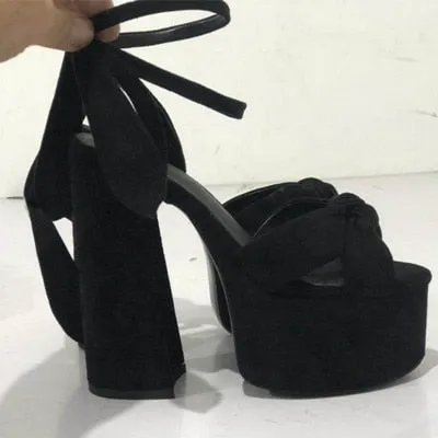 Women's Sandals  Chunky Heels Summer Shoes