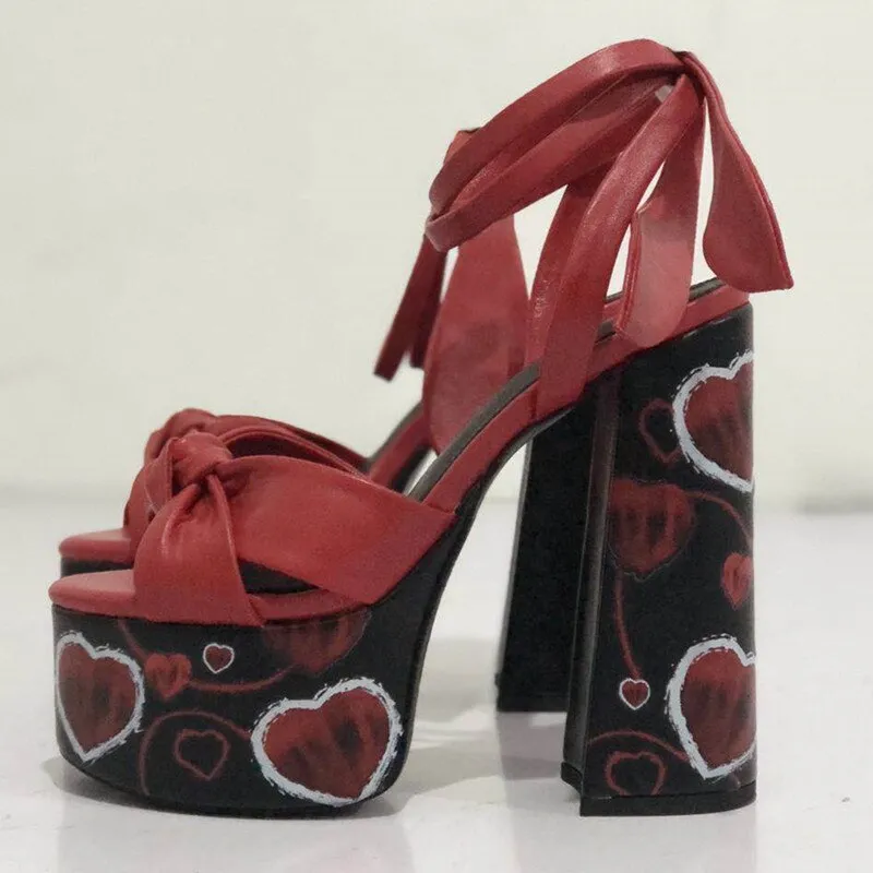 Women's Sandals  Chunky Heels Summer Shoes